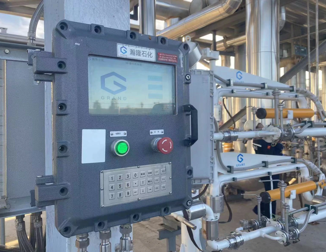 Hanlong batch controller installed on loading skid local control system