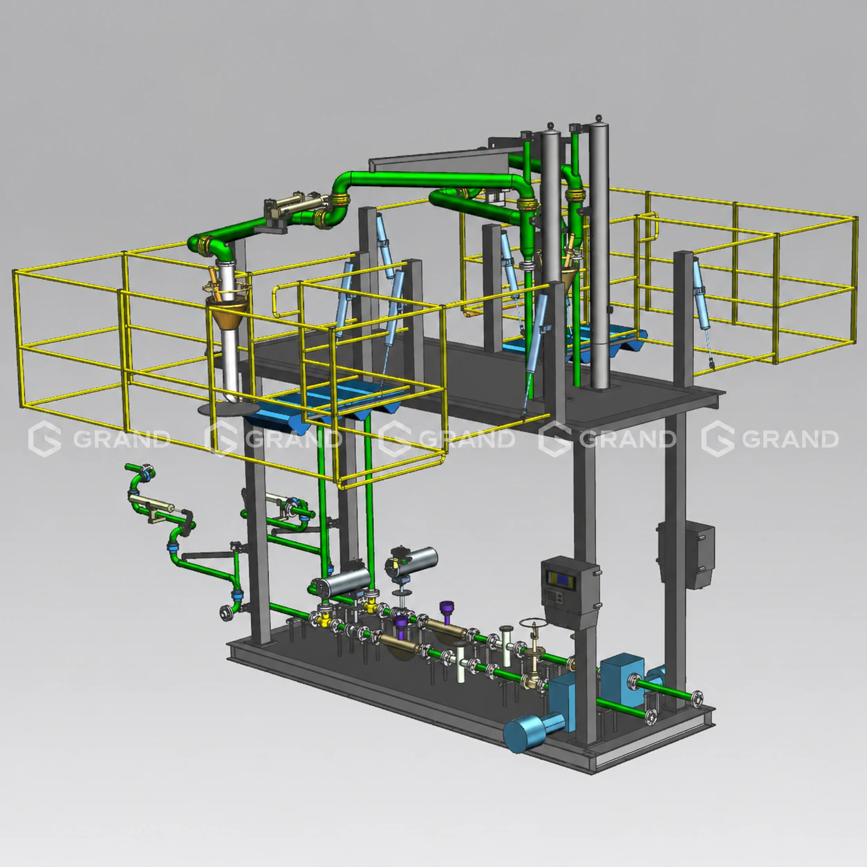 Chemical and liquefied hydrocarbons metering and loading skid